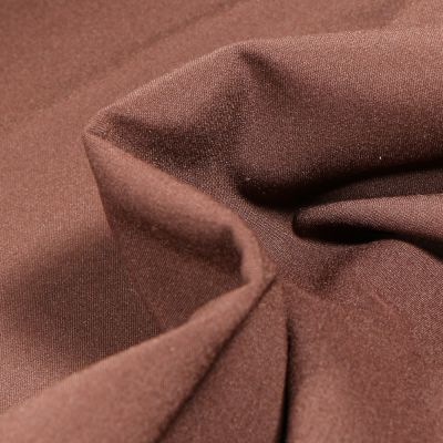 Tissu Gabardine Lola sur fond Marron - Par 10 cm