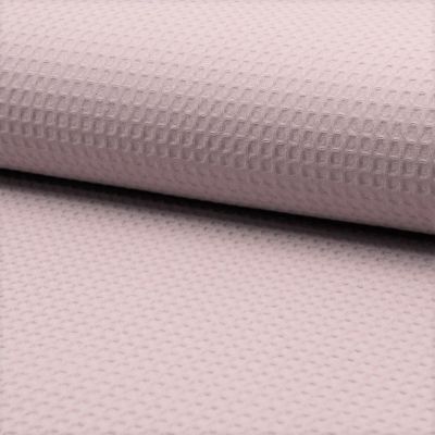 Tissu Nid d&#039;abeille Vieux rose pâle x10cm