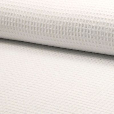 Coupon Tissu Nid d&#039;abeille Blanc cassé x10cm - Coupon de 80 cm
