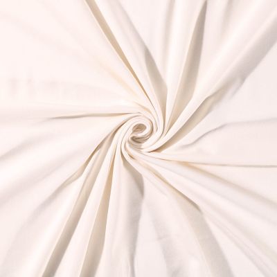 Coupon Tissu Jersey Coton uni Ecru - Coupon de 20 cm