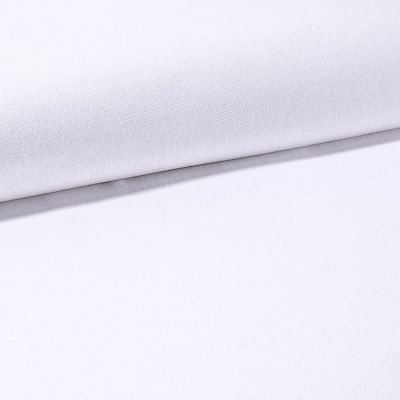 Tissu Toile Coton Canvas uni Blanc - Par 10 cm