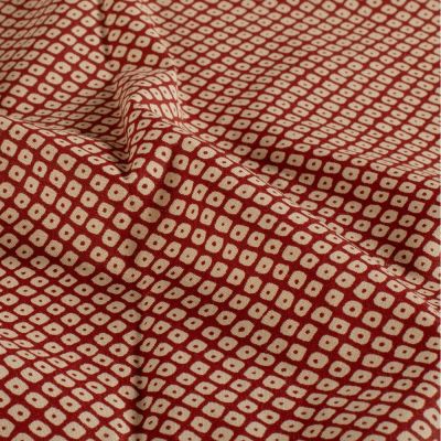 Tissu Coton imprimé Diamonds losanges sur fond Bordeaux - Par 10 cm