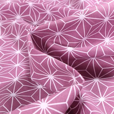 Coupon Tissu Coton imprimé Casual Arty Violine - Coupon de 100 cm