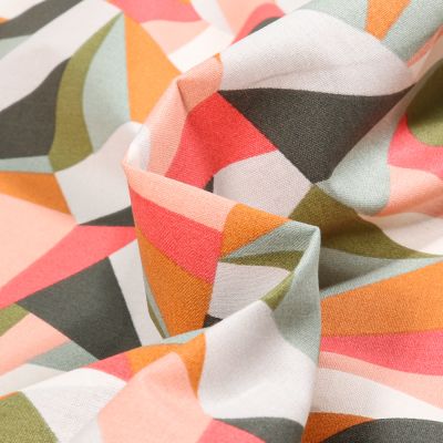 Tissu Coton imprimé Arty Chazam sur fond Grenadine - Par 10 cm