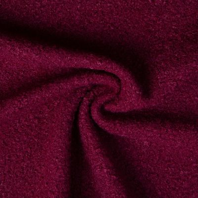 Tissu Bouclette Curly uni Pourpre - Par 10 cm