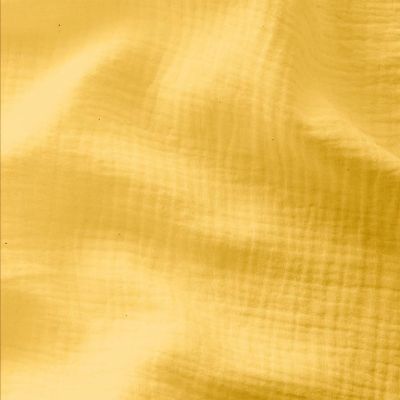 Tissu Double gaze uni Jaune - Par 10 cm