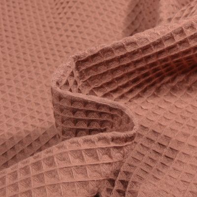 Coupon Tissu Nid d&#039;abeille Cappuccino - Coupon de 130 cm