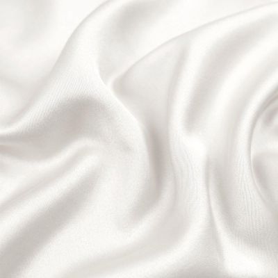 Tissu Satin Duchesse uni Blanc - Par 10 cm