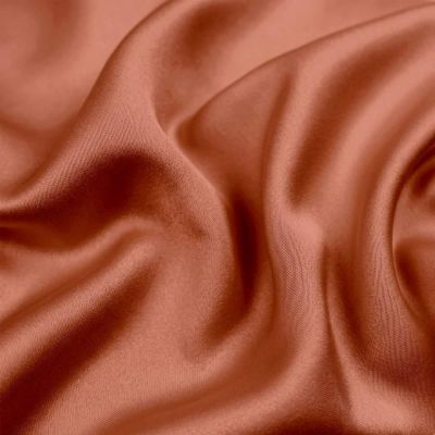 Tissu Satin Duchesse uni Fauve - Par 10 cm