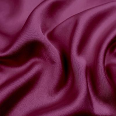 Tissu Satin Duchesse uni Pourpre - Par 10 cm