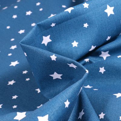 Tissu Coton imprimé Arty Zetoile sur fond Bleu indigo - Par 10 cm