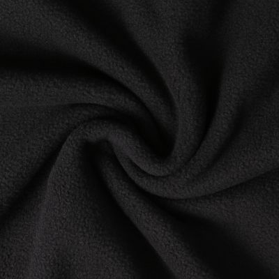 Tissu Polaire doux Grand Froid Noir - Par 10 cm