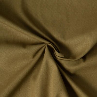 Tissu Coton uni Vert olive - Par 10 cm