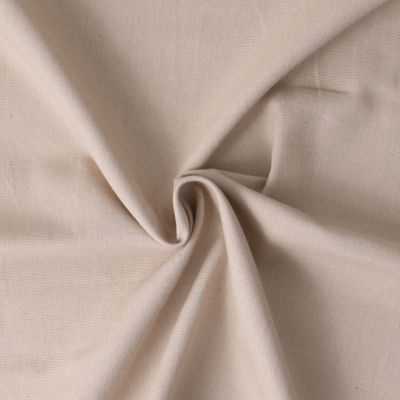 Tissu Coton Linécru  uni Beige - Par 10 cm