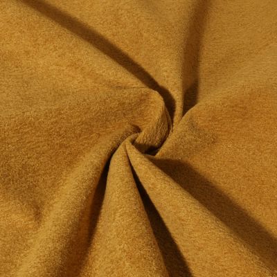 Tissu Velours d&#039;ameublement texturé Genova uni  Moutarde - Par 10 cm