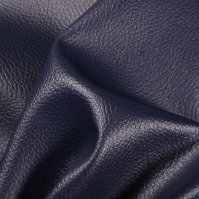 Simili cuir d&#039;ameublement uni Bleu marine - Par 50 cm