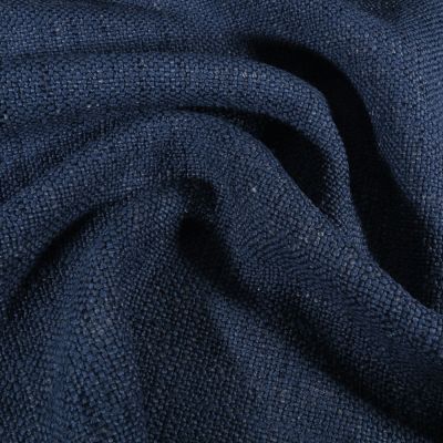 Tissu d&#039;ameublement Normandie uni Bleu marine - Par 10 cm