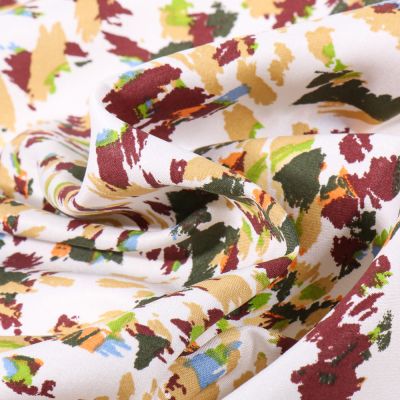Tissu Viscose Pinceau sur fond Blanc - Par 10 cm