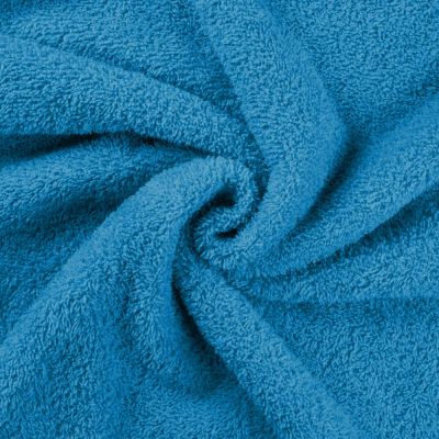 Coupon Tissu Eponge légère 340 g/m² uni Bleu turquoise - Coupon de 20 cm