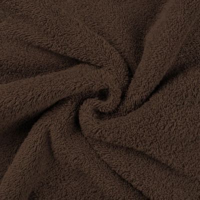 Coupon Tissu Eponge légère 320 g/m² Chocolat - Coupon de 20 cm