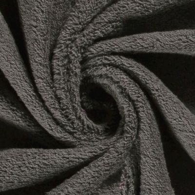 Tissu Eponge légère 340 g/m² uni Gris anthracite - Par 10 cm