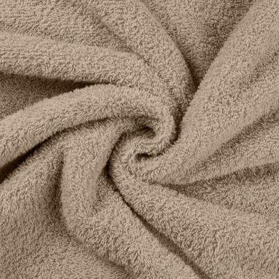 Coupon Tissu Eponge légère 340 g/m² uni Taupe - Coupon de 130 cm