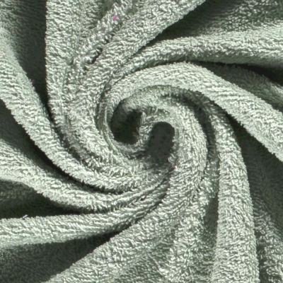 Coupon Tissu Eponge légère 340 g/m² uni Vert pastel - Coupon de 40 cm