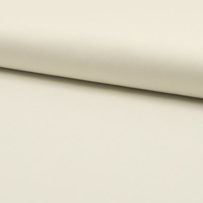 Coupon Tissu Popeline de coton unie Ecru - Coupon de 10 cm