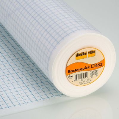 Entoilage Vlieseline Rasterquick imprimé carrés pour patchwork - Par 10 cm