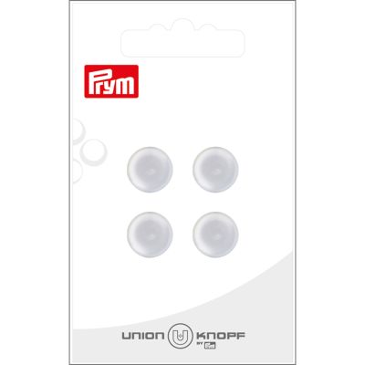 Bouton Prym Thérèse effet nacré 12 mm x4 - Blanc