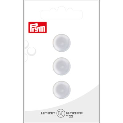 Bouton Prym Thérèse effet nacré 14 mm x3 - Blanc