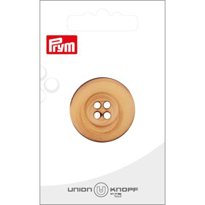 Bouton Prym Thomas creusé 30 mm x1 - Bois brûlé