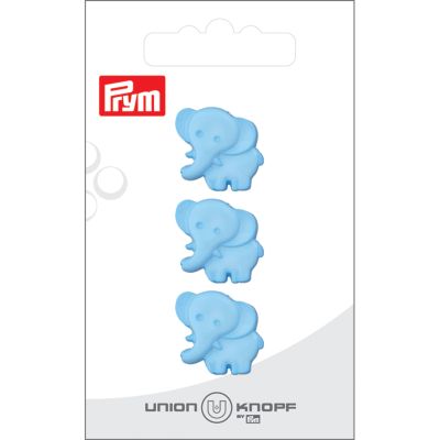Bouton Prym Éléphant 19 mm x3 - Bleu clair