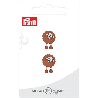Bouton Prym Mouton 18 mm x2 - Brun