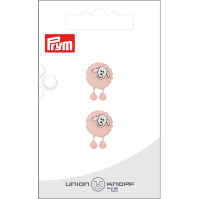 Bouton Prym Mouton 18 mm x2 - Rose
