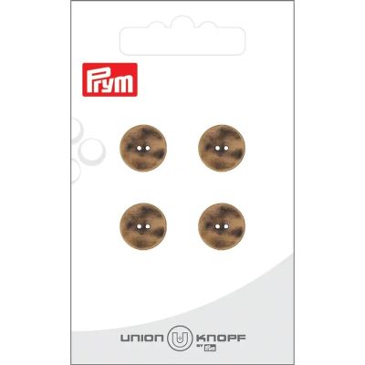 Bouton Prym Nick Métal 12 mm x4 - Laiton vieilli
