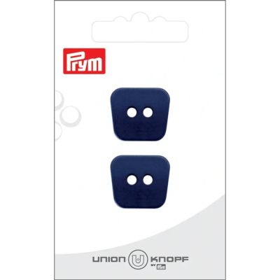 Bouton Prym Carré 20 mm x2 - Bleu marine
