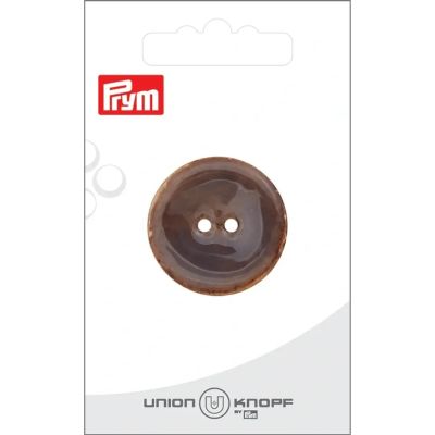 Bouton Prym Diego coco brillant 30 mm x1 - Gris clair