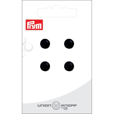 Bouton Prym Verre boule 8 mm x4 - Noir