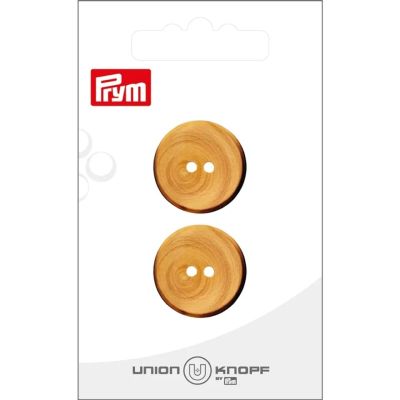 Bouton Prym Marcus 22 mm x2 - Bois brûlé