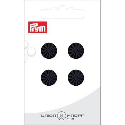Bouton Prym Tiana 12 mm x4 - Noir