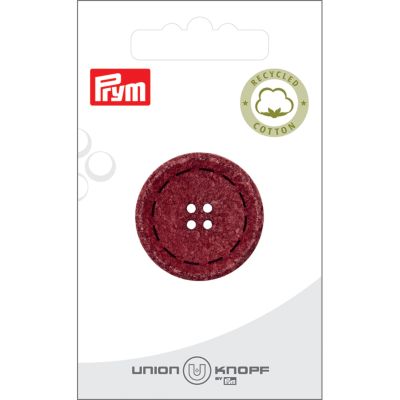 Bouton Prym Coton/Polyester recyclé Pointillés 30 mm x1 - Vin