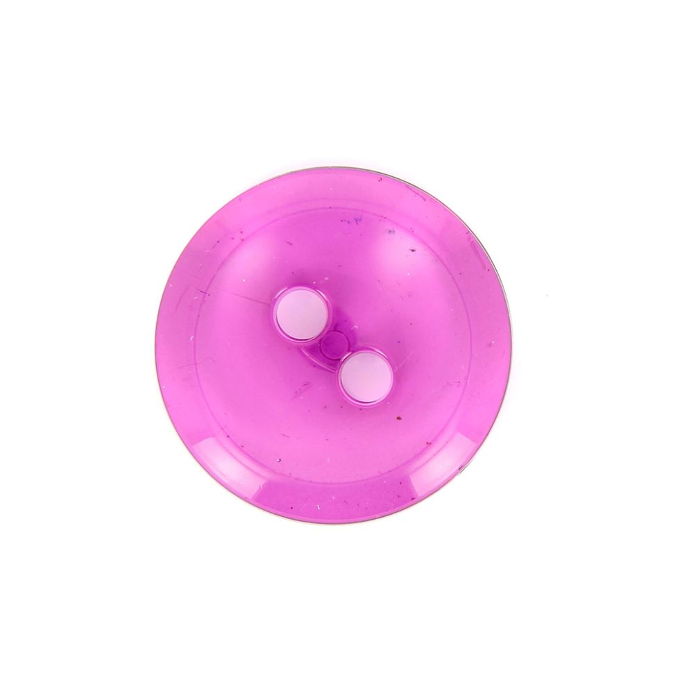 Bouton rond transparent Camille 35 mm - Violet