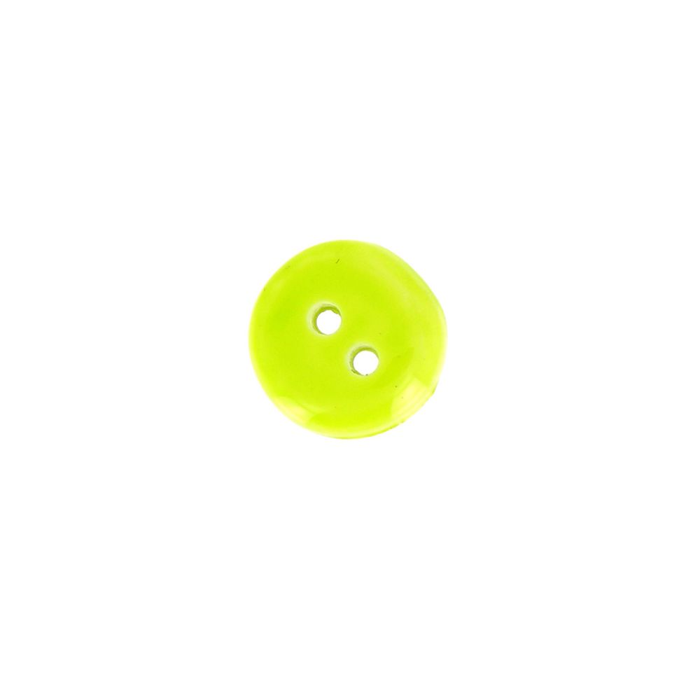 Bouton uni Christian 10 mm - Vert