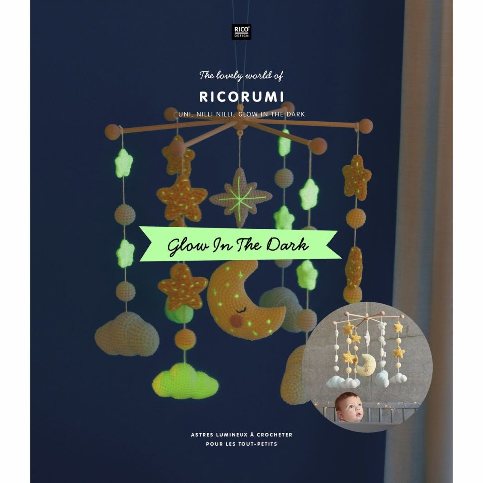 Livre Crochet Glow In The Dark - Rico Design