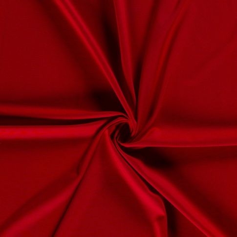 Coupon Tissu Jersey Viscose Nylon unicolour sur fond Rouge - Coupon de 30 cm
