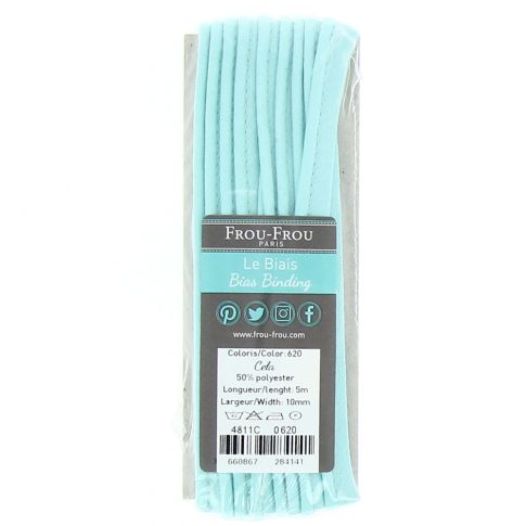 Passepoil Frou-Frou 10 mm Uni Céladon - 5 mètres