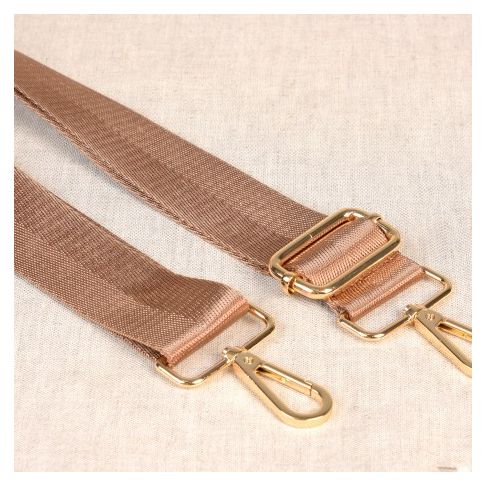 Sangle pour sac 38 mm Cuivre - Avec mousquetons