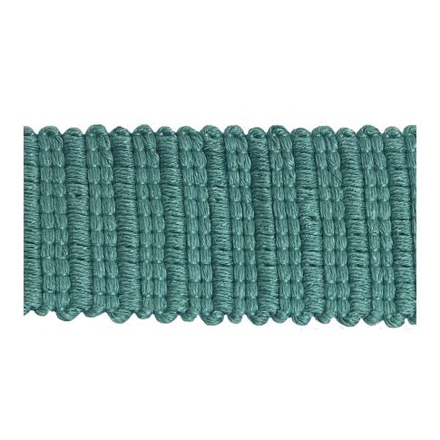 Sangle aspect crochet 30 mm uni Bleu pacifique x1m