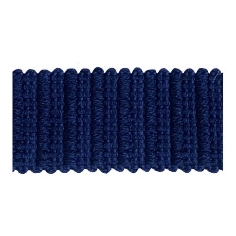 Sangle aspect crochet 30 mm uni Bleu marine x1m